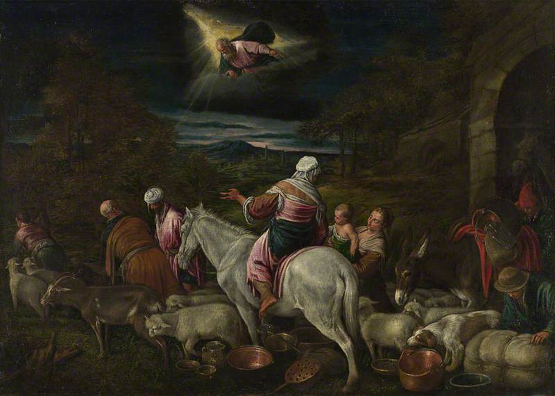 The Departure of Abraham in The National Gallery, London